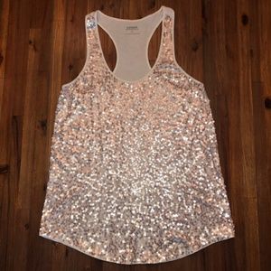 Sequin Cotton Tank